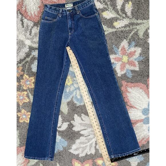 Vintage Guess Jeans Womens 28x34 Denim Straight Leg Triangle Patch 90s Retro - Picture 11 of 14